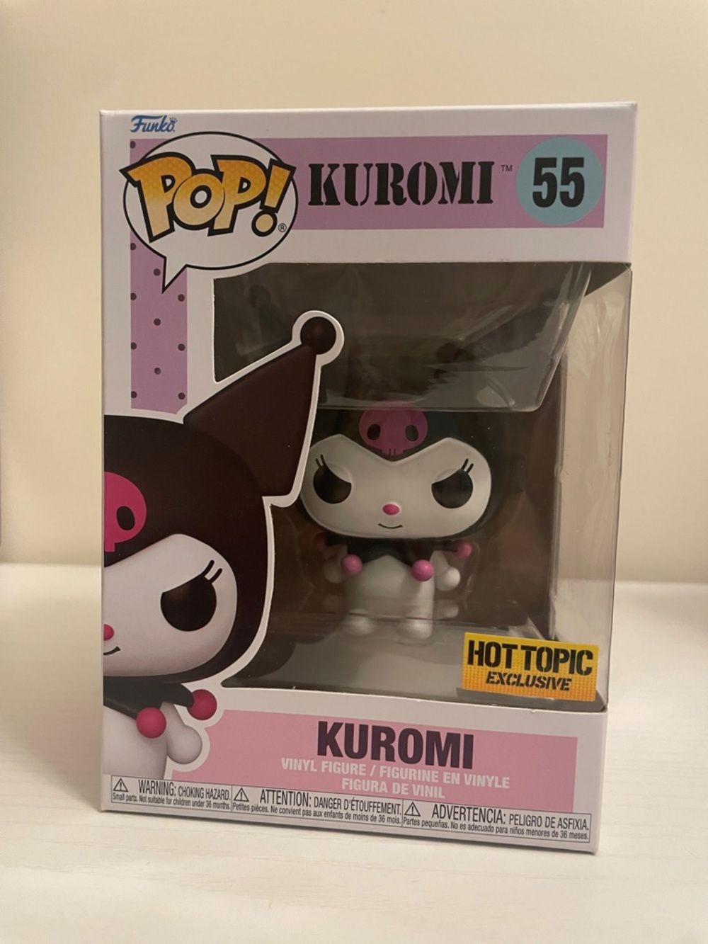 Funko Kuromi Vinyl Figure - Black, Pink & White